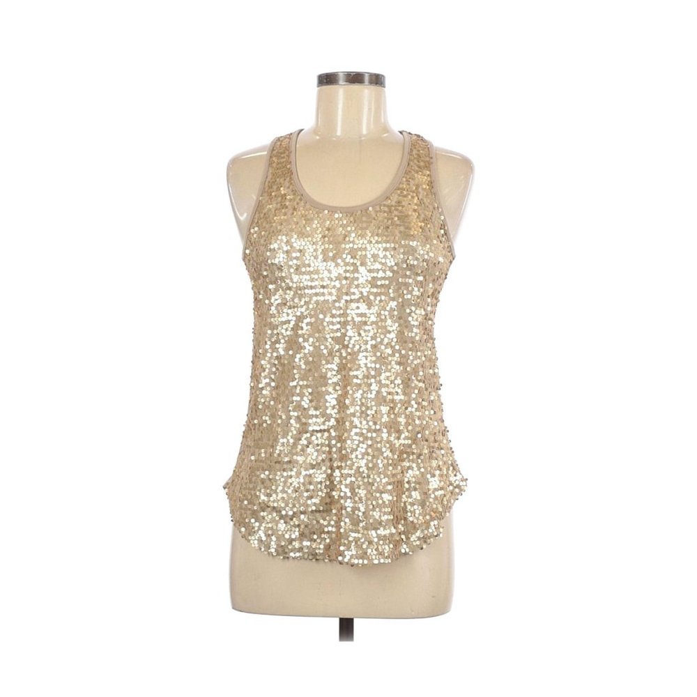 Glitter and‎ Sequin Sleeveless Blouse